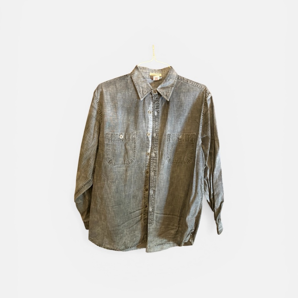 Carbon 2 Cobalt Casual Washed blue Button-Up Shirt